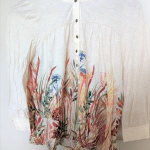 Anthropologie 3/4 sleep top
